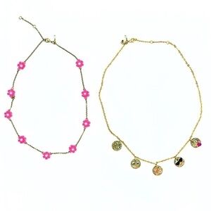 Crewcuts | Floral and Emoji Charm Necklaces